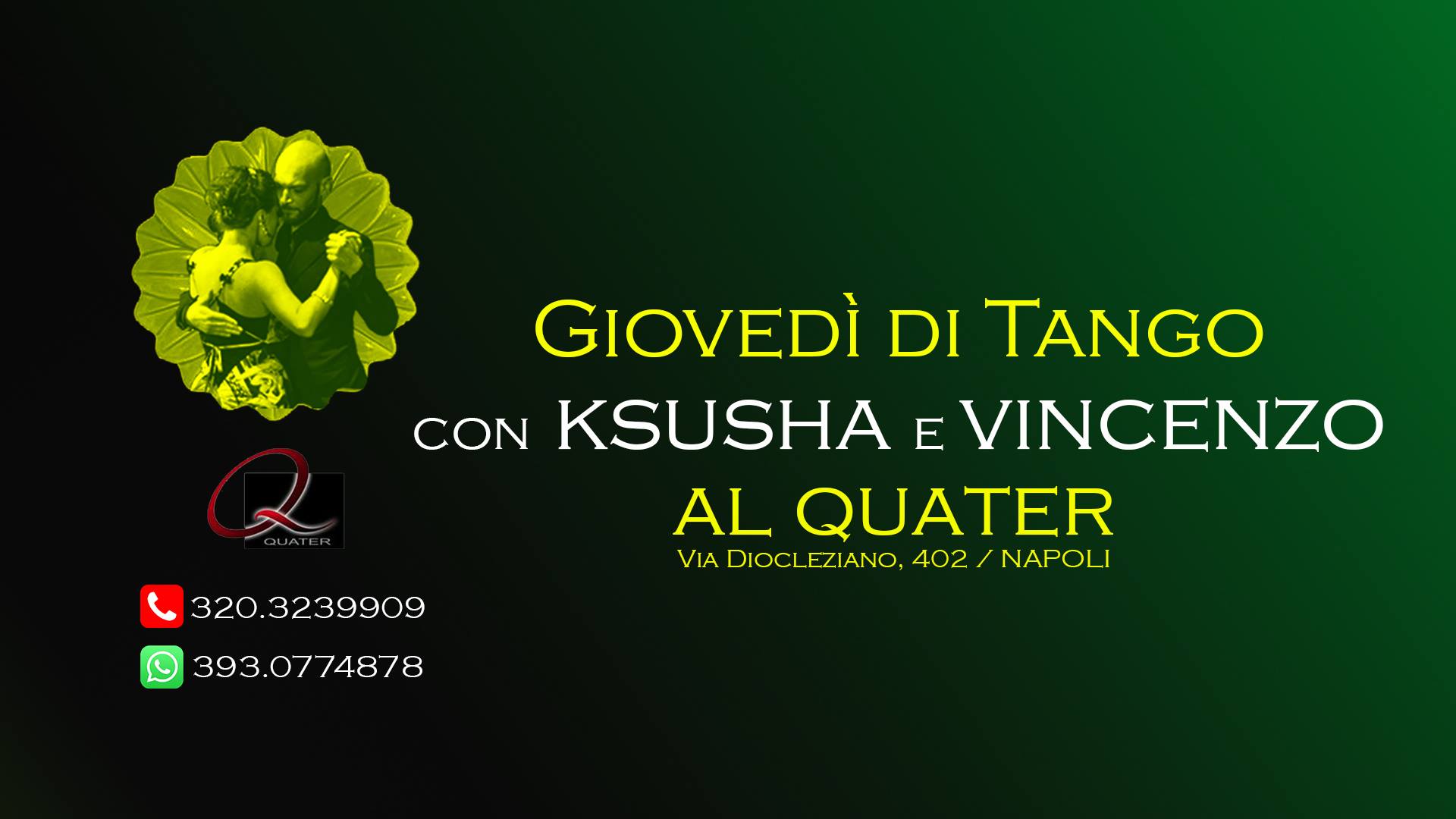 Giovedì Lezioni di Tango al Quater