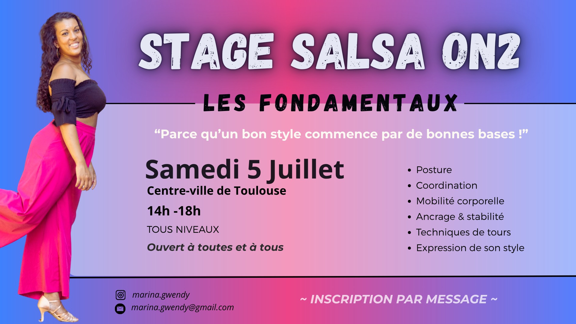Stage Salsa - Les Fondamentaux pour tous les niveaux by Marina