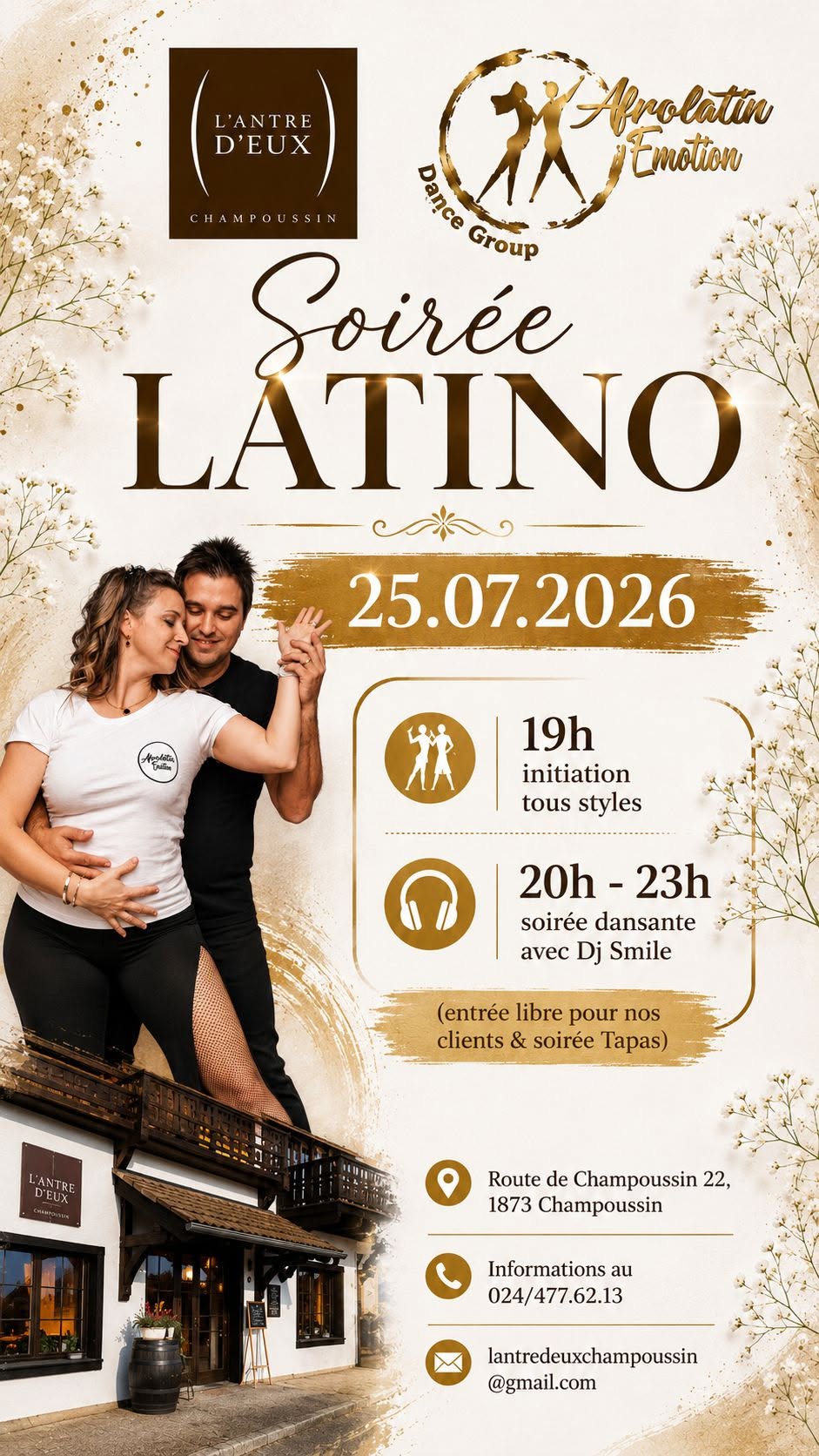 Soirée Latino Open Air face aux Dents-du-Midi - Tapas