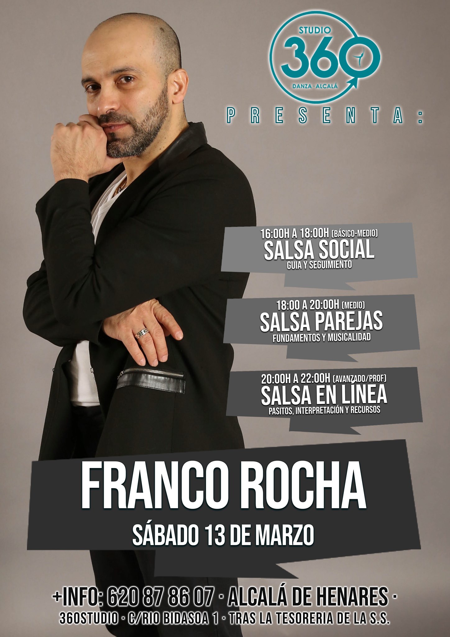 Intensivo de Salsa con Franco Rocha en 360Studio