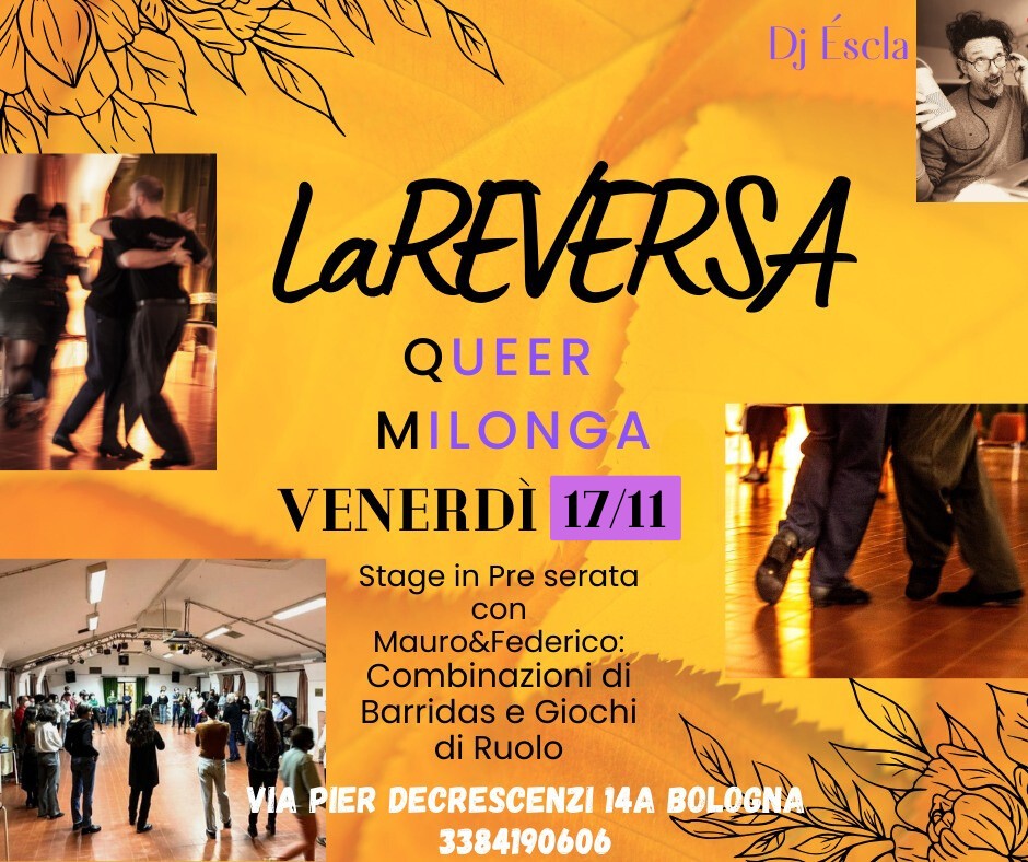 REVERSA Queer Milonga! Stage con Mauro e Federico. a Seguire Milonga Dj éscla!