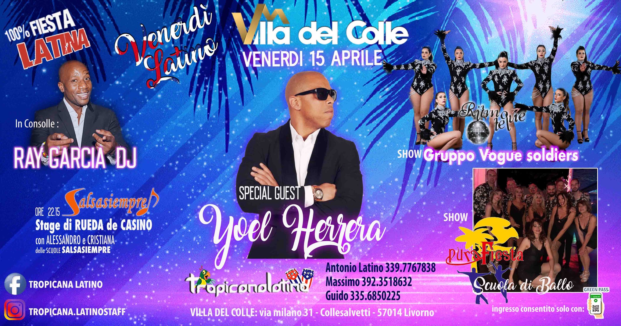 VENERDI' LATINO.....100% FestaLatina ...Special Guest YOEL HERRERA