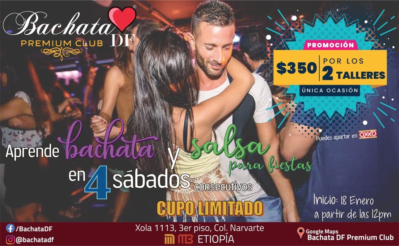 75% Aprende Salsa Y Bachata En 4 Sabados "col, Narvarte"