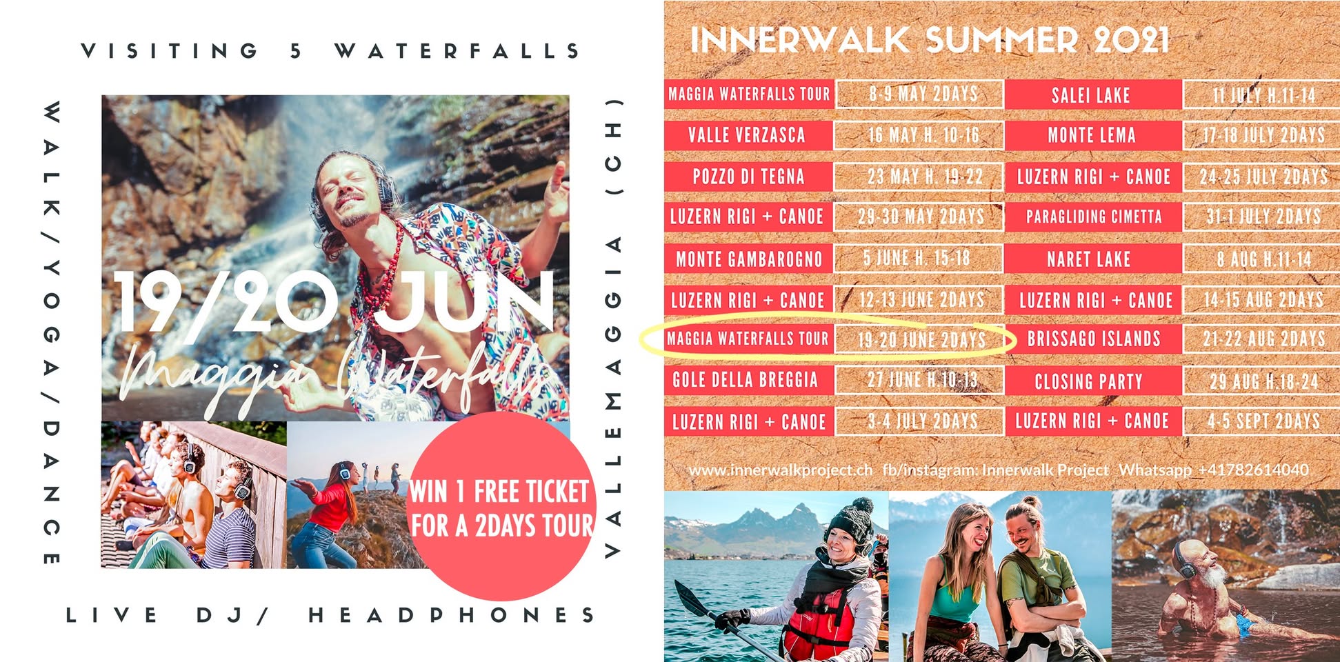 Innerwalk #5 2 Days Waterfalls Tour - Music & Hiking - DJ FeliPE Carrera