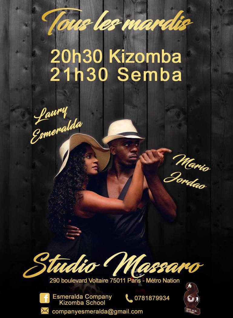 Cours réguliers Mardis Kizomba et SEMBA