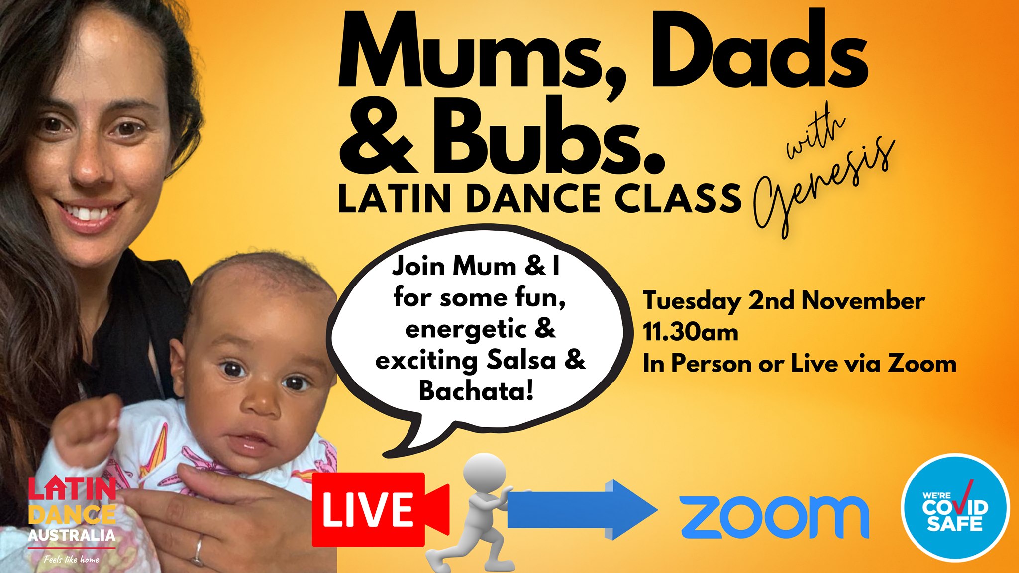 Mums, Dads & Bubs Latin Dance Classes