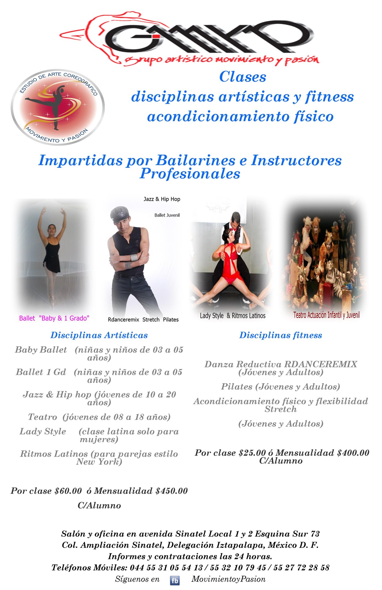 Exhibición, Clases Cortesia y Promociones, en nuestras Clases.