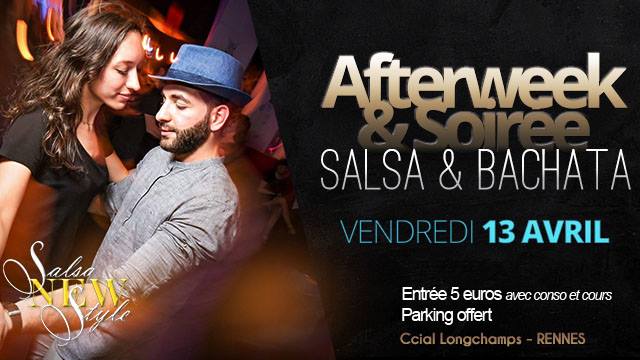 Afterweek Salsa & Bachata à Rennes le 13 avril !
