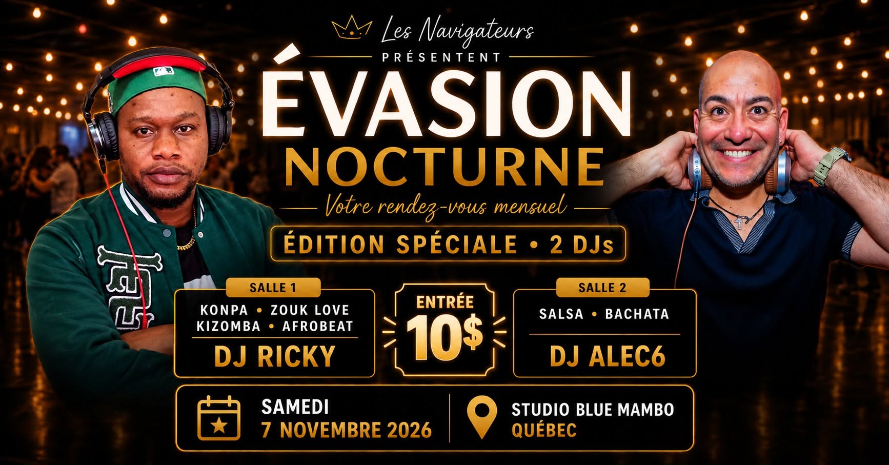 Évasion Nocturne: Soirée Afro-Caribéenne & Latine