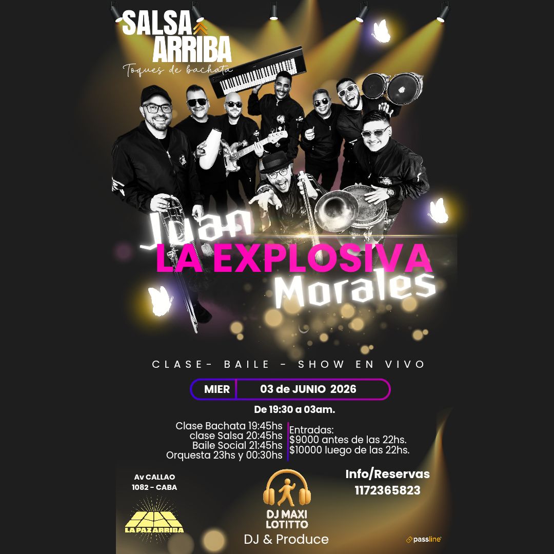 Juan Morales y La Explosiva en SALSAARRIBA