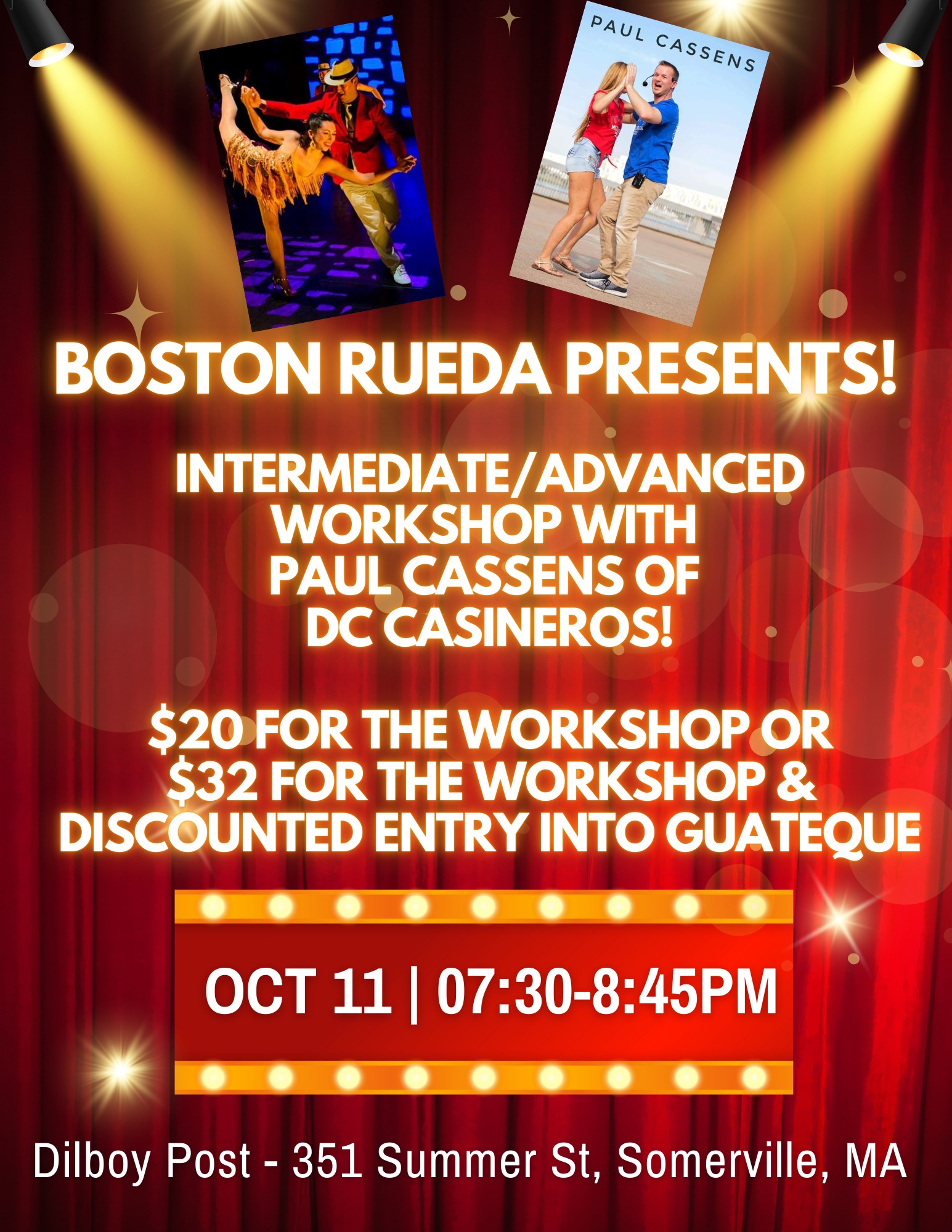 Friday, October 11th Classes!!