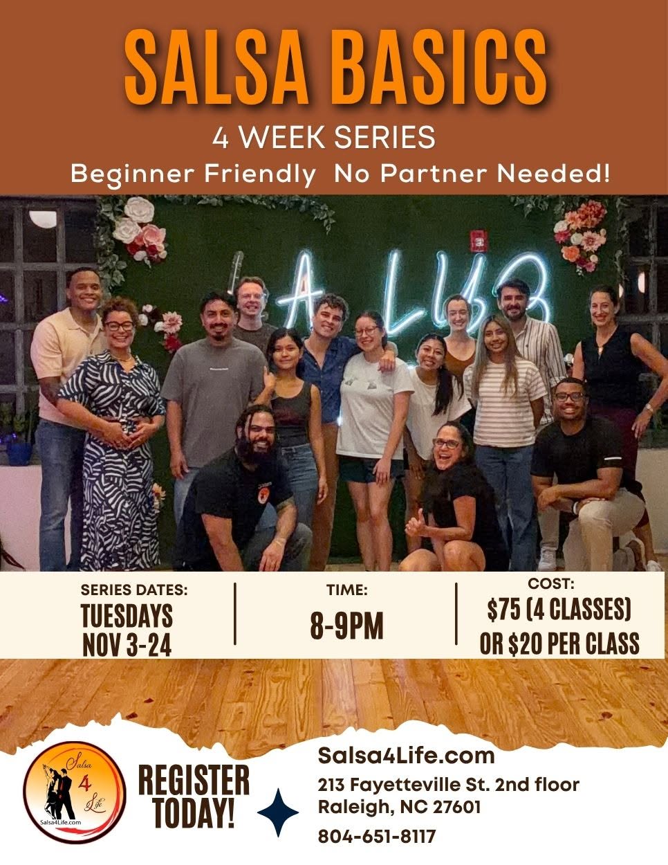 Salsa Basics I 4 week series I Tuesdays