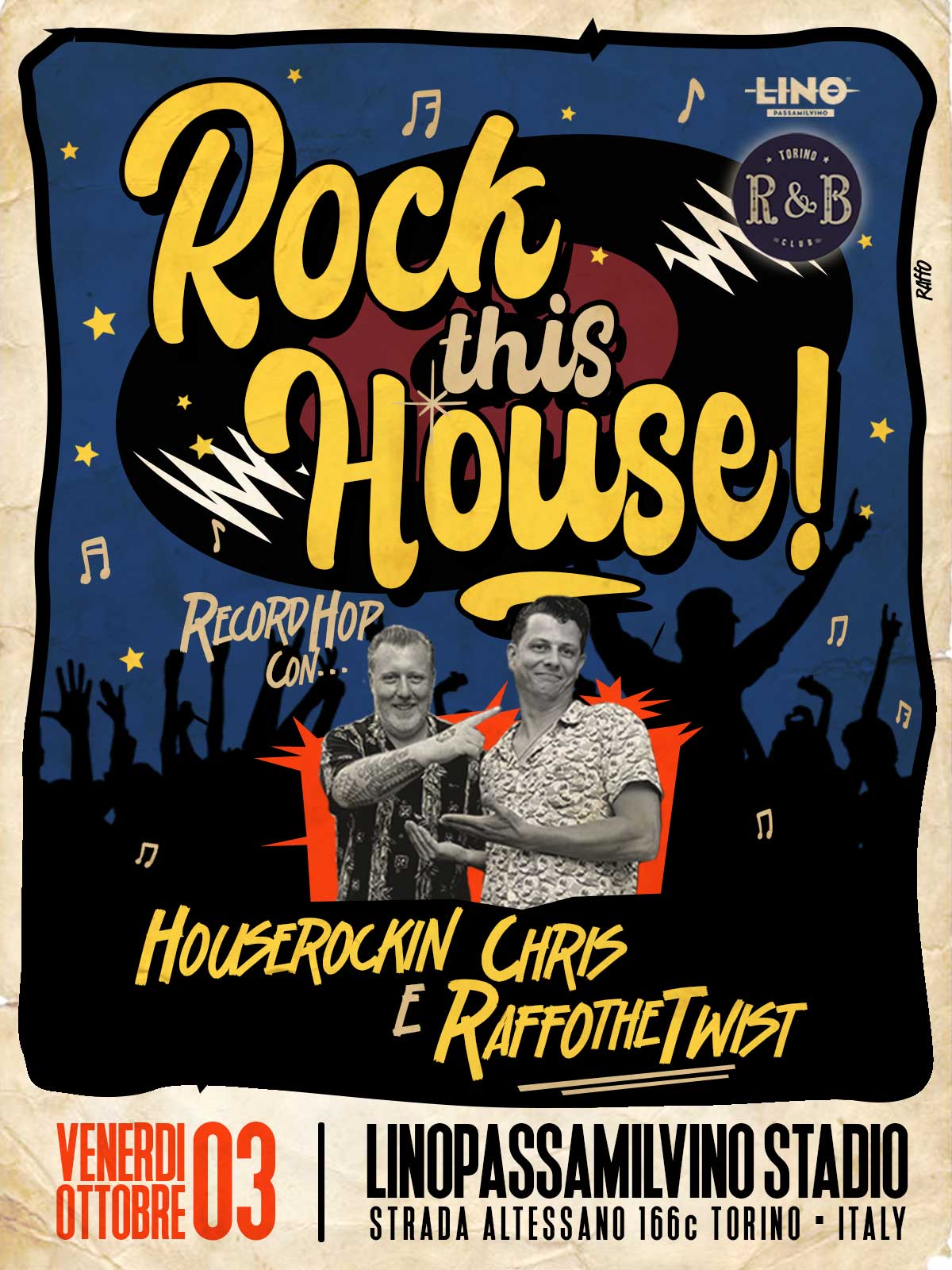 Rock this House ✩ DJ set ✩ venerdì 03 ottobre