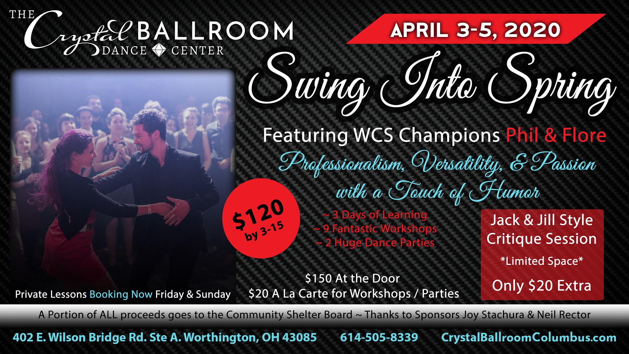 Postponed - Swing into Spring WCS Weekend with Phil & Flore
