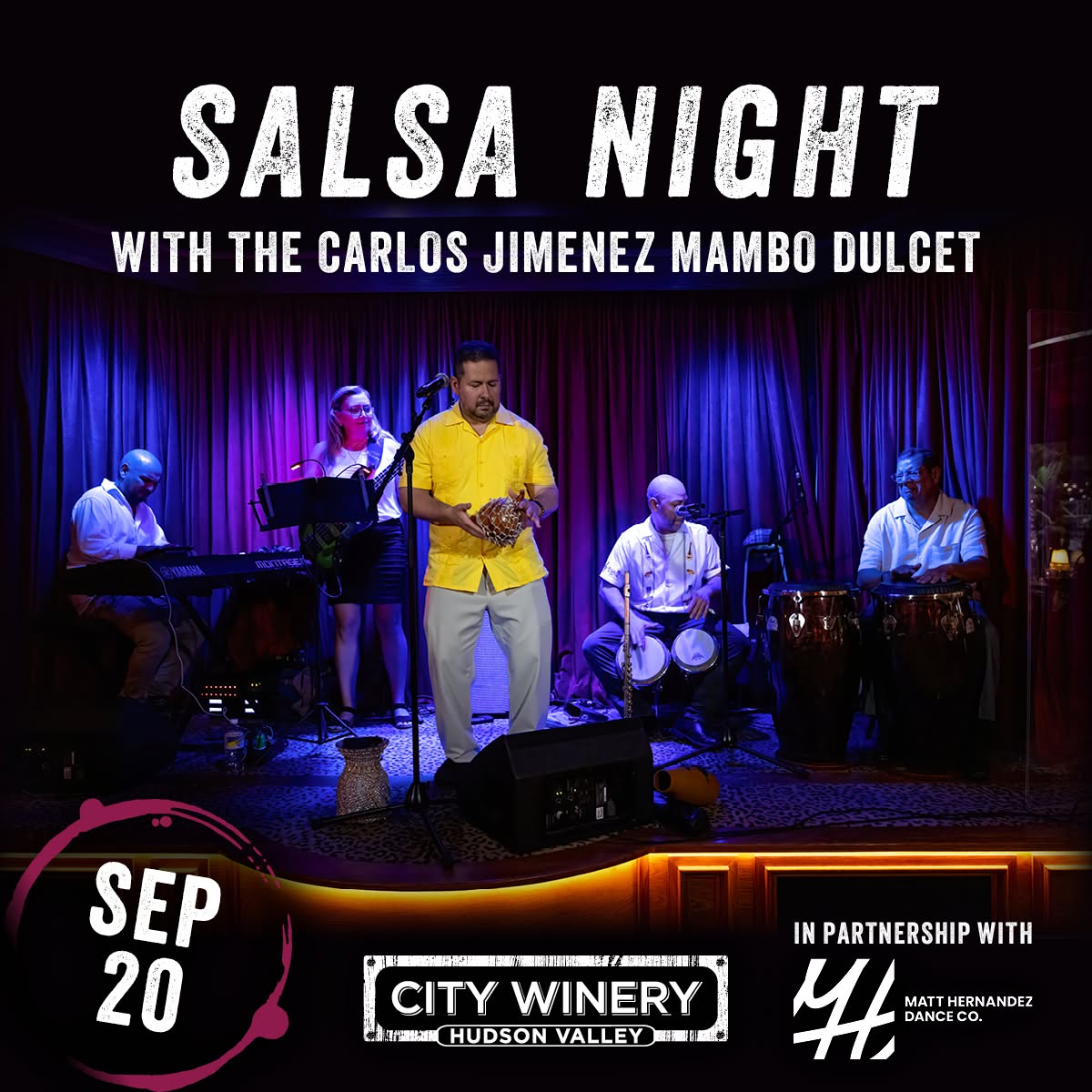 SALSA NIGHT @ CITY WINERY with the Carlos Jimenez Mambo Dulcet