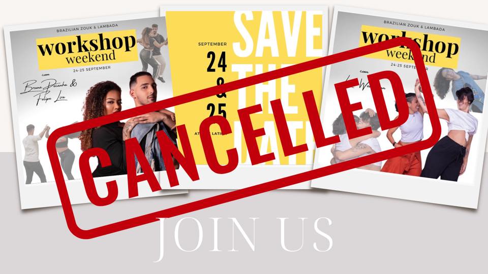 CANCELLED !!!!Brazilian Zouk & Lambada Workshop Weekend