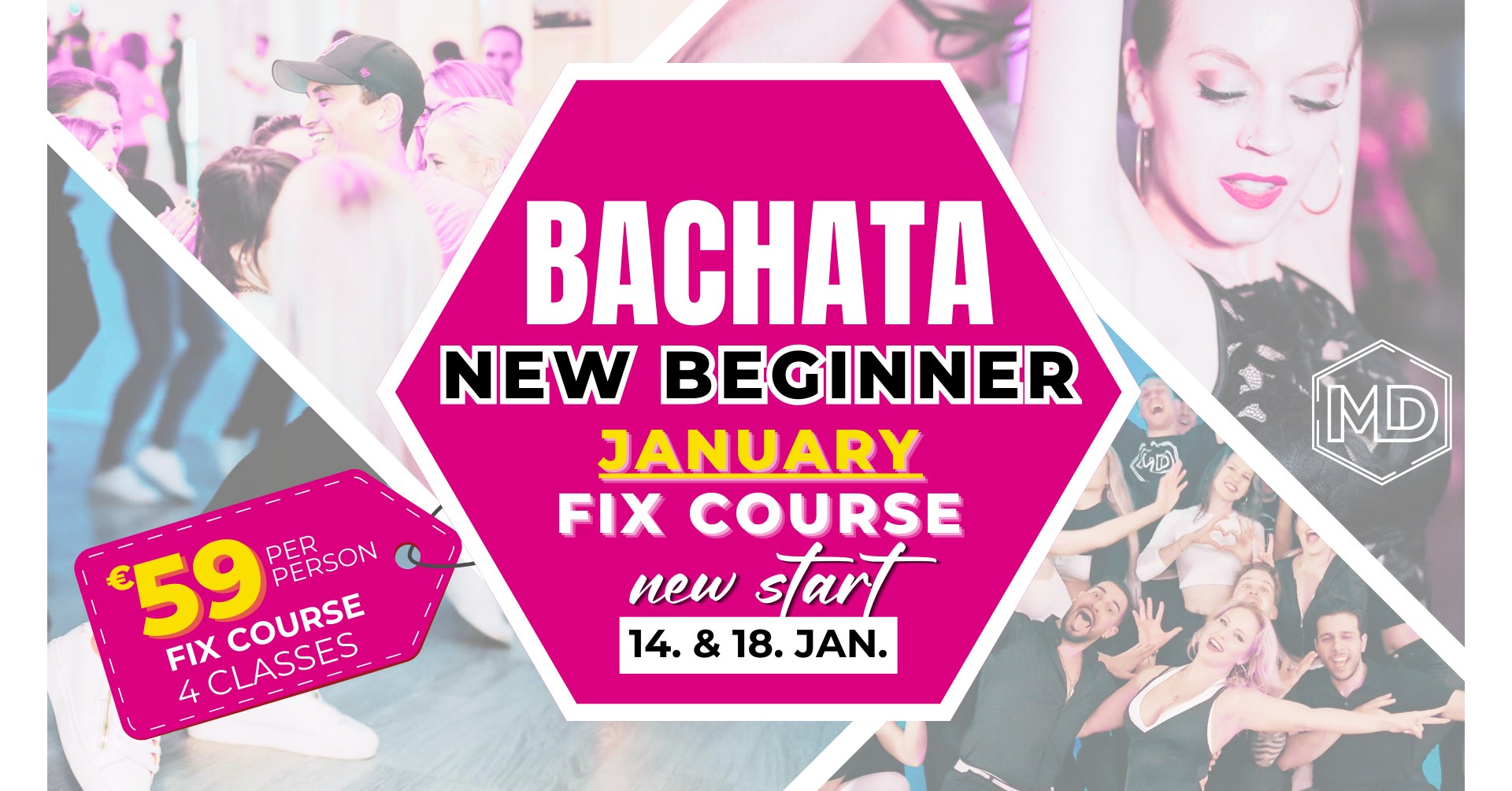 BACHATA BEGINNER COURSE Wednesdays or Sundays