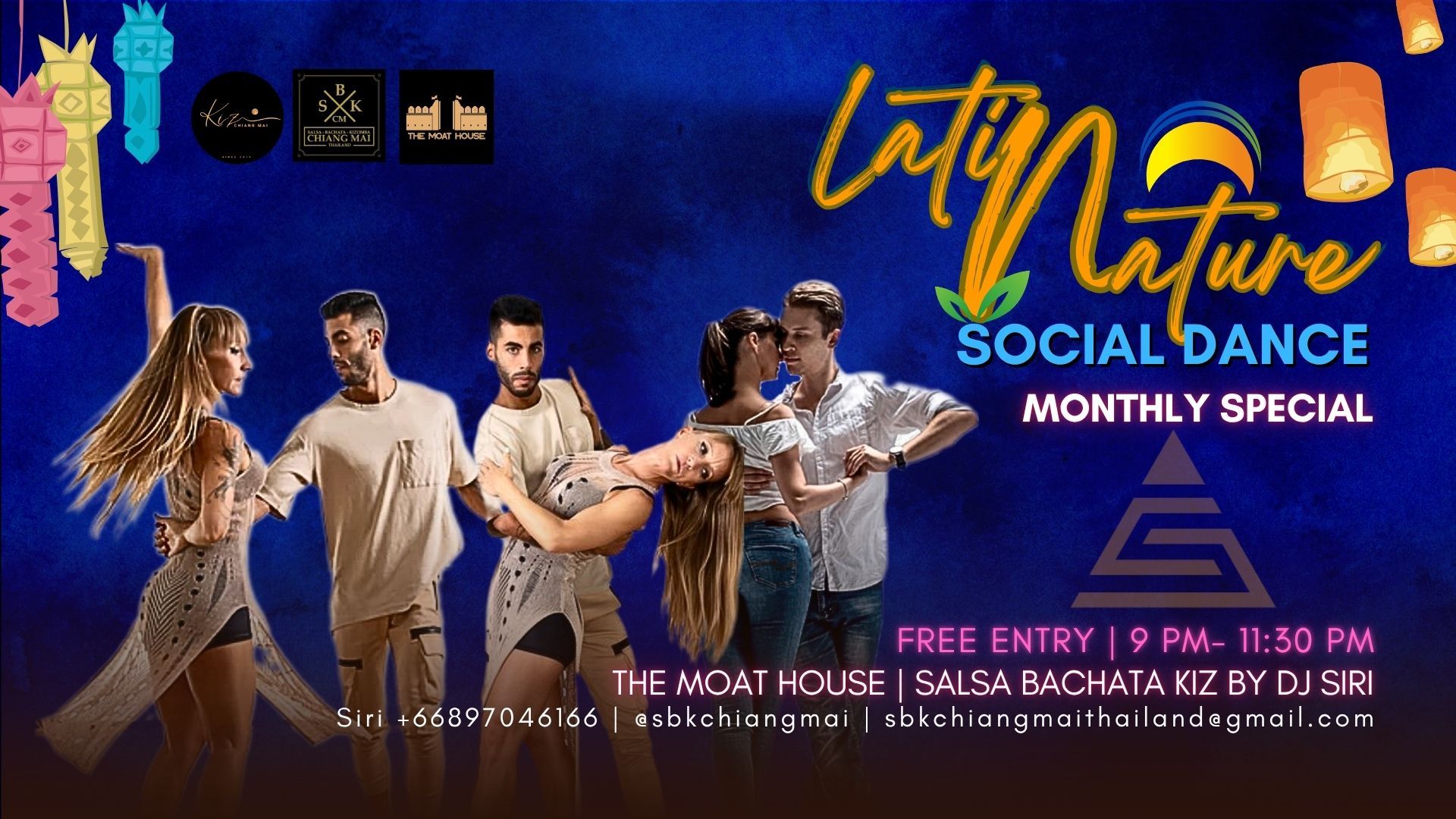 Monthly Free WED Latin Nature Social Dance Salsa Bachata Kiz Free Entry