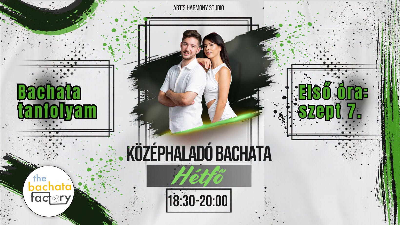 KÖZÉPHALADÓ BACHATA tanfolyam Bálint&Sofie Bachata Factory