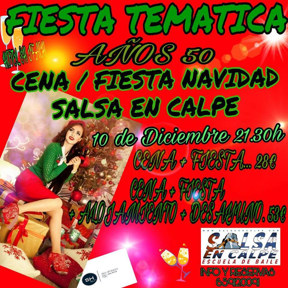 Cena Fiesta Navidad años 50