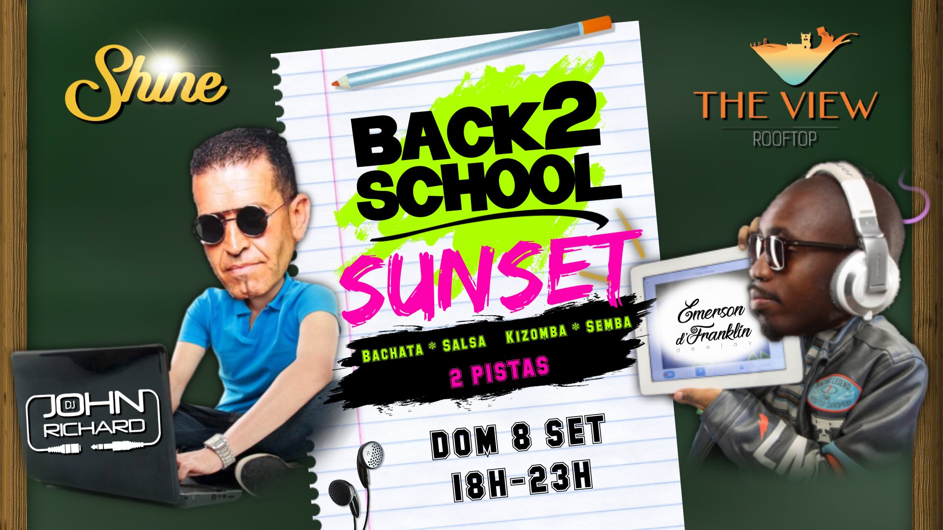 SHINE Back2School Sunset • DOM.8 Set @The View Rooftop