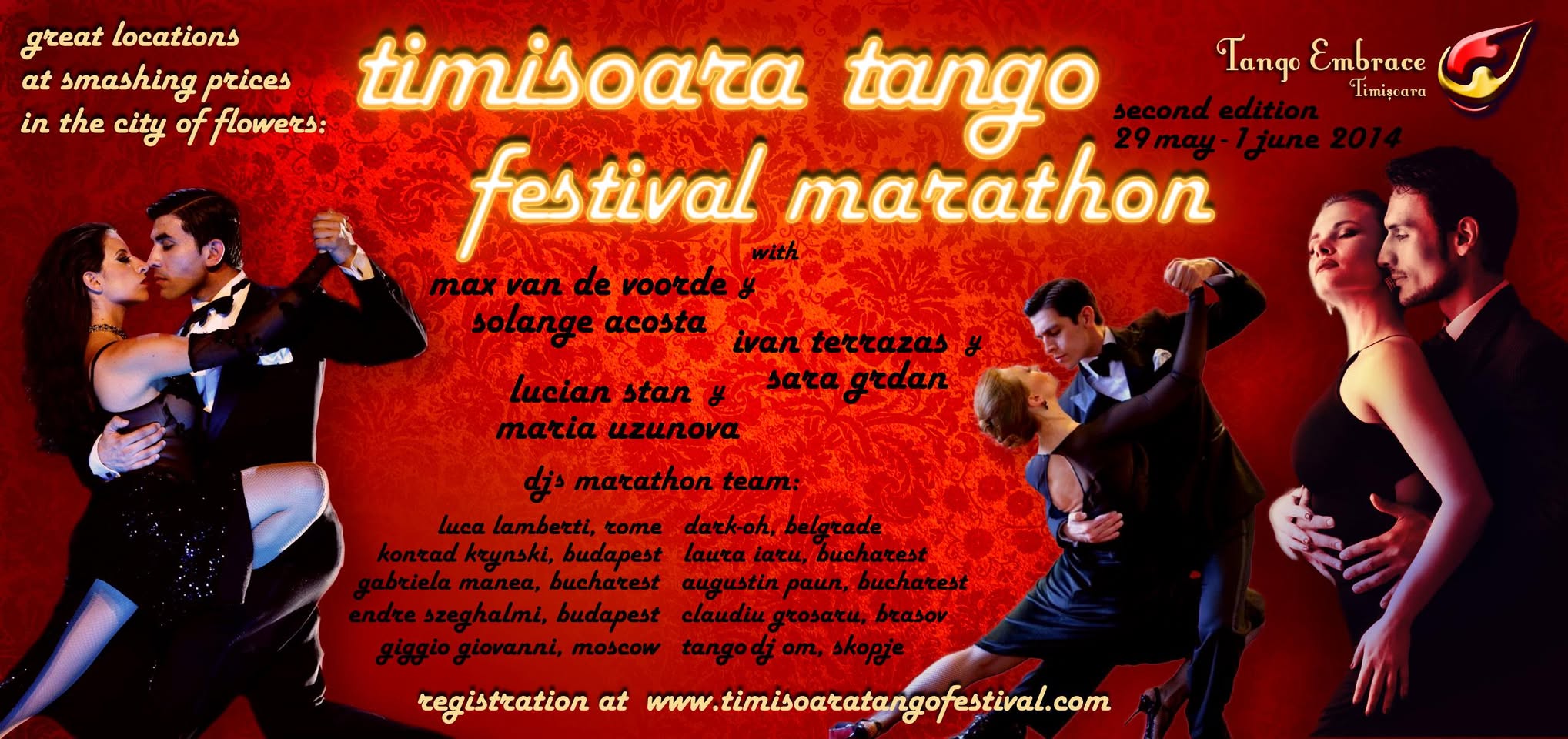 2nd Timisoara Tango Festival Marathon, 29 may - 1 june.