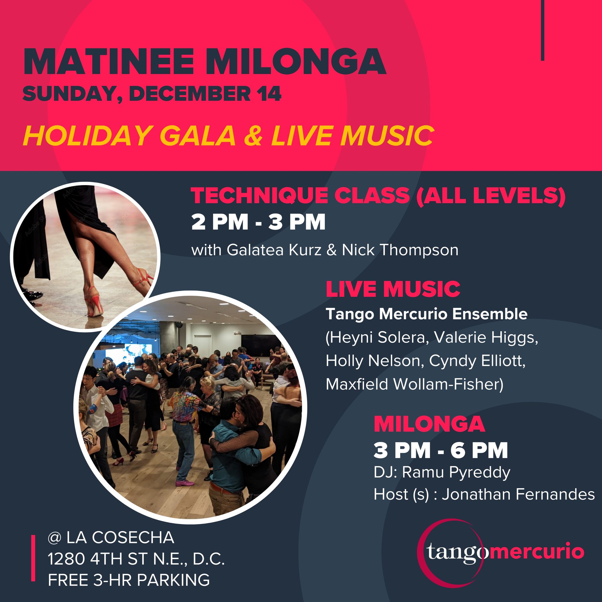 Holiday Gala w Live Music @ Matinee Milonga
