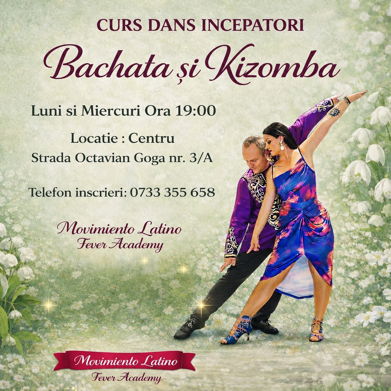 Curs Începători Dans Latino Bachata & Kizomba
