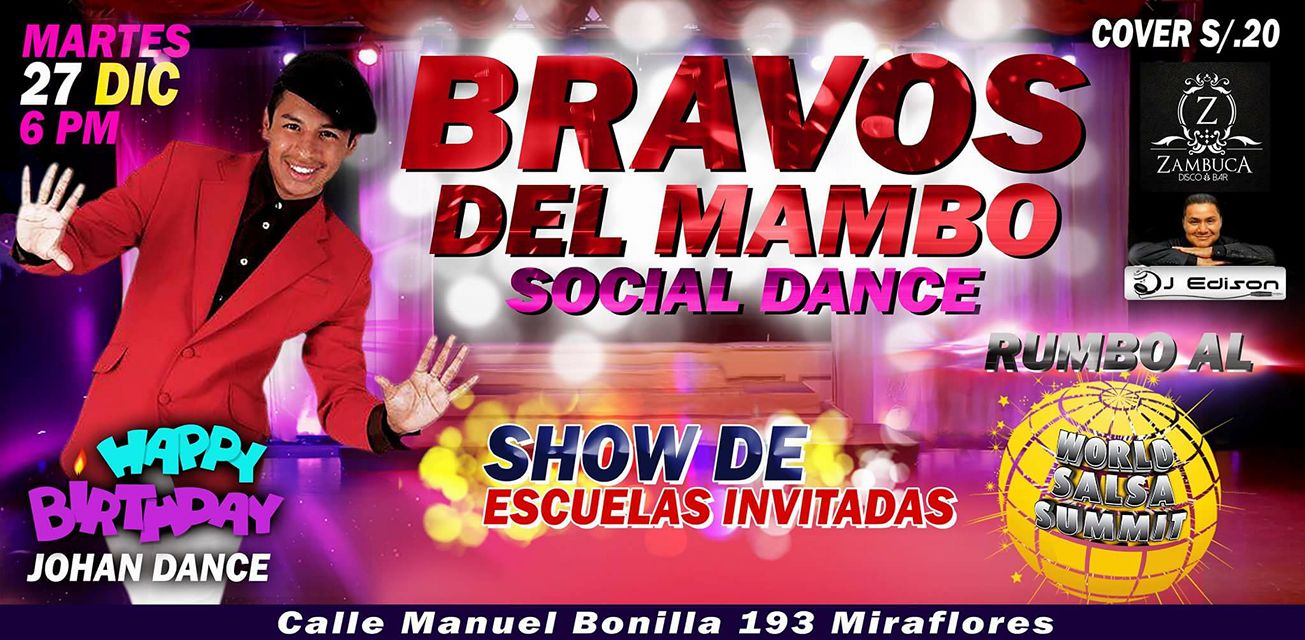 SABADO 26 DICIEMBRE SOCIAL CUMPLEAÑOS DE JOHAN DANCE