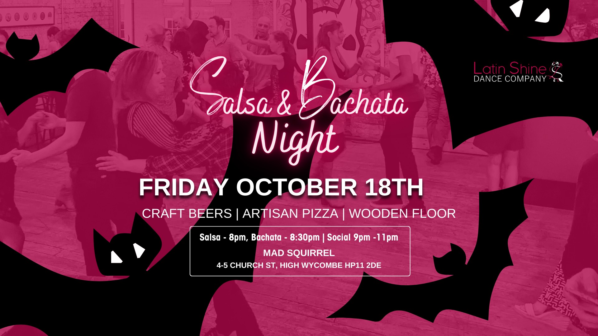Salsa & Bachata Social Night at Mad Squirrel High Wycombe - Halloween Edition