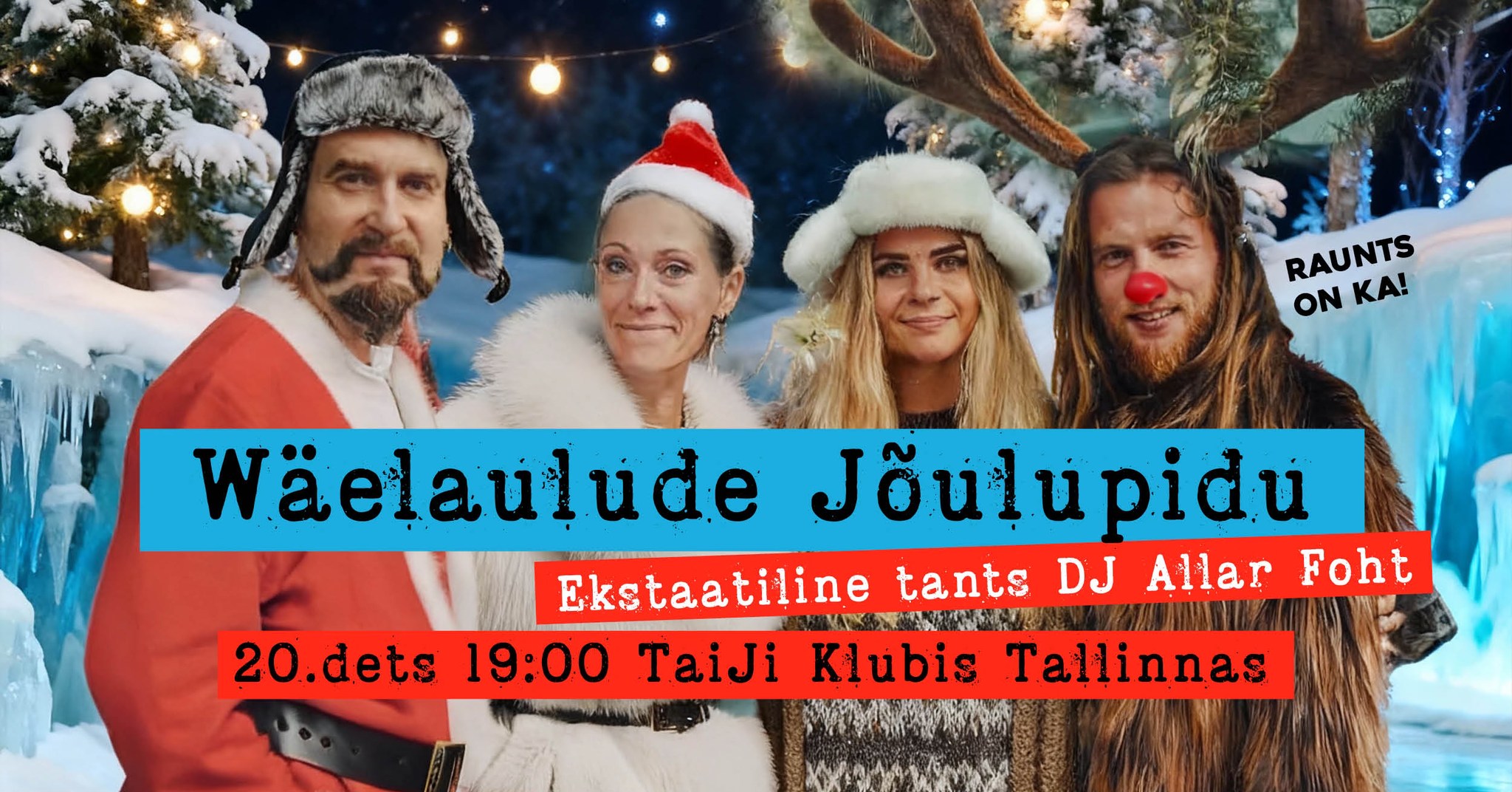 AvaTAR ⊹ VÄELAULUDE JÕULUPIDU & Ekstaatiline tants Tallinnas ⊹