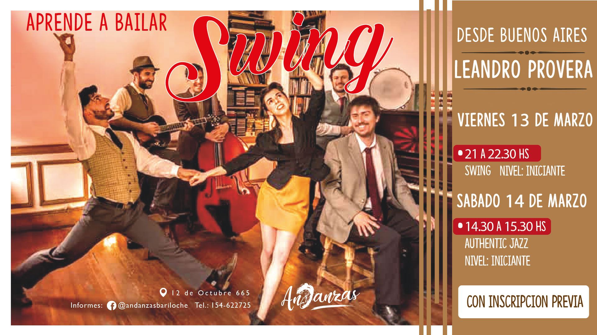 Aprendé a bailar swing con Leandro Provera de BsAs