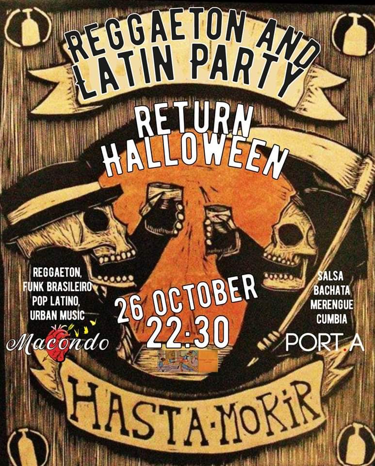 Reggaeton and latin party ! Halloween !