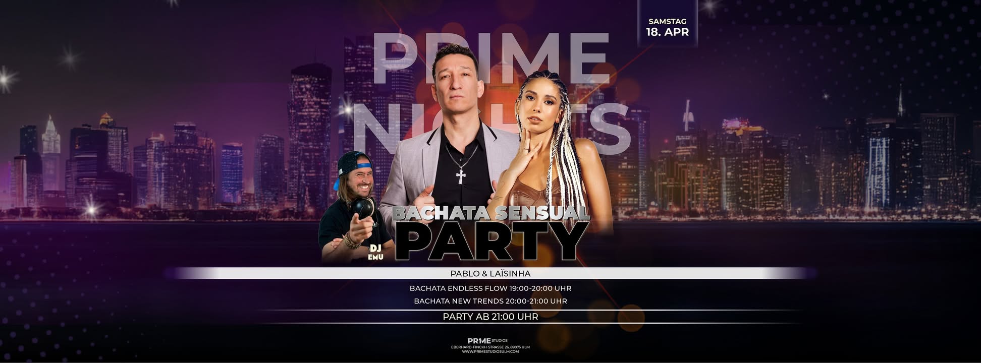 PRIME Nights Bachata Party In Ulm