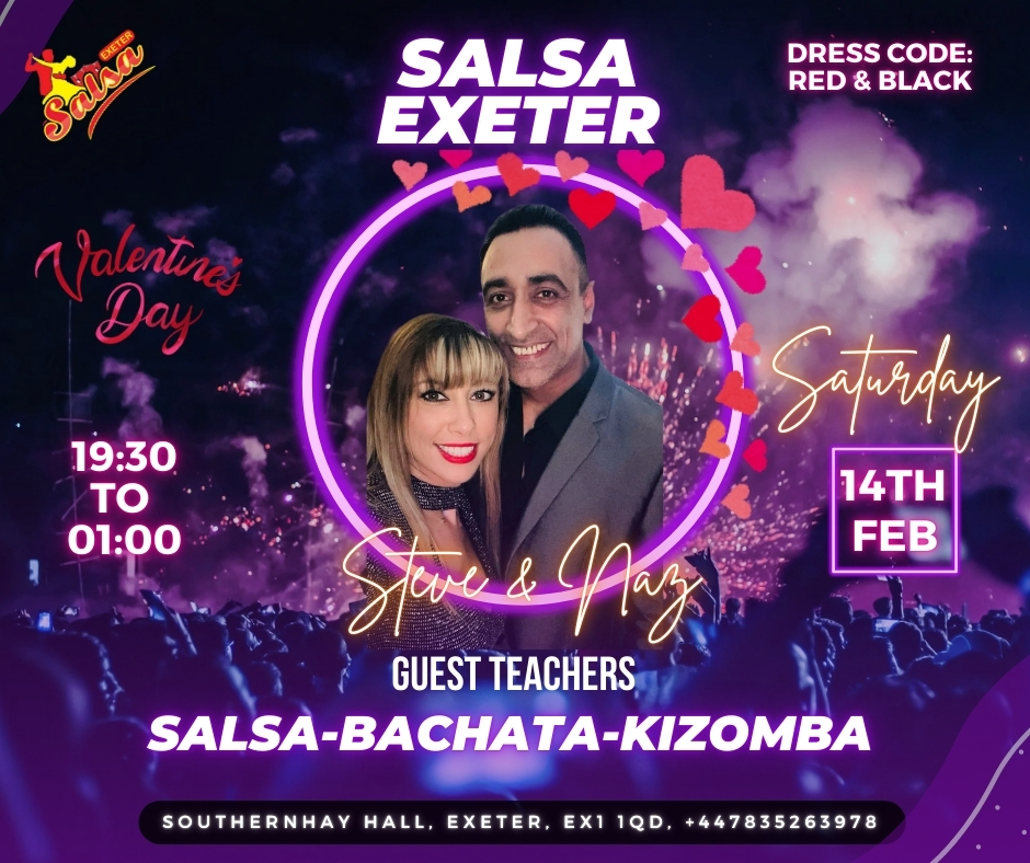Valentine SBK party with guest teachers STEVE & NAZ