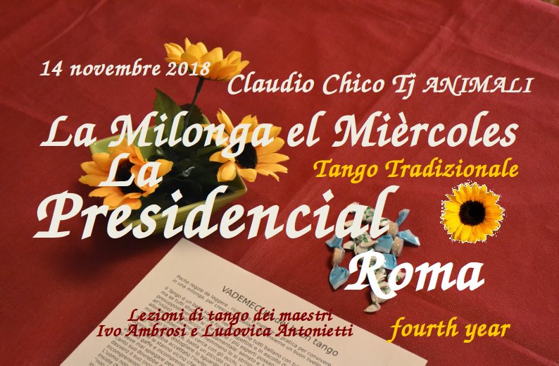 Milonga el Miercoles - La Presidencial Roma
