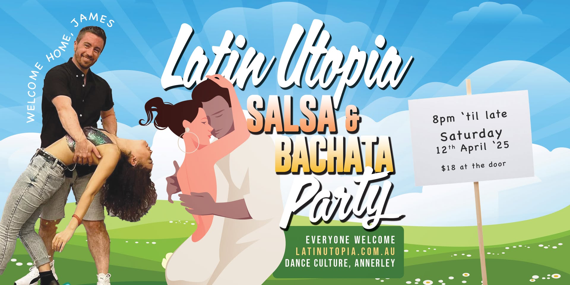 Latin Utopia Salsa & Bachata Party Welcome home, James!