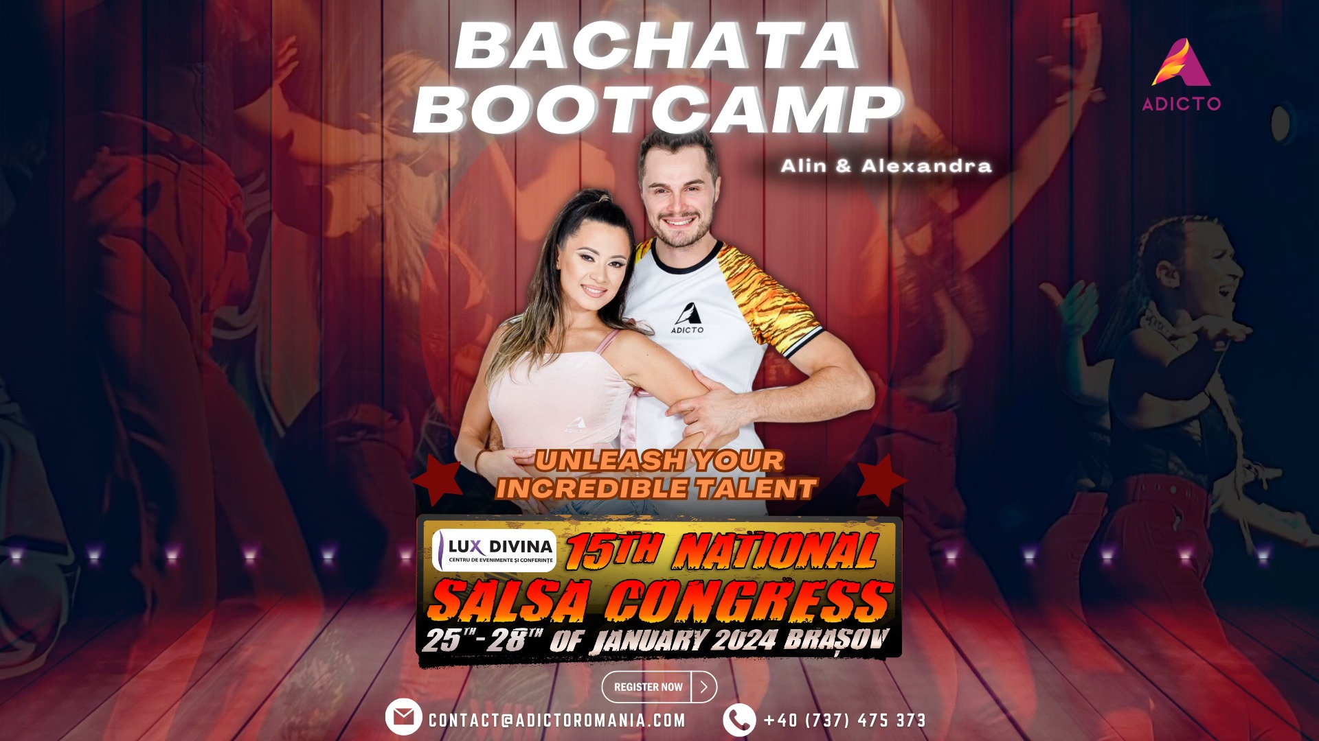 BACHATA BOOTCAMP with Alin & Alexandra ADICTO at National Salsa Congress