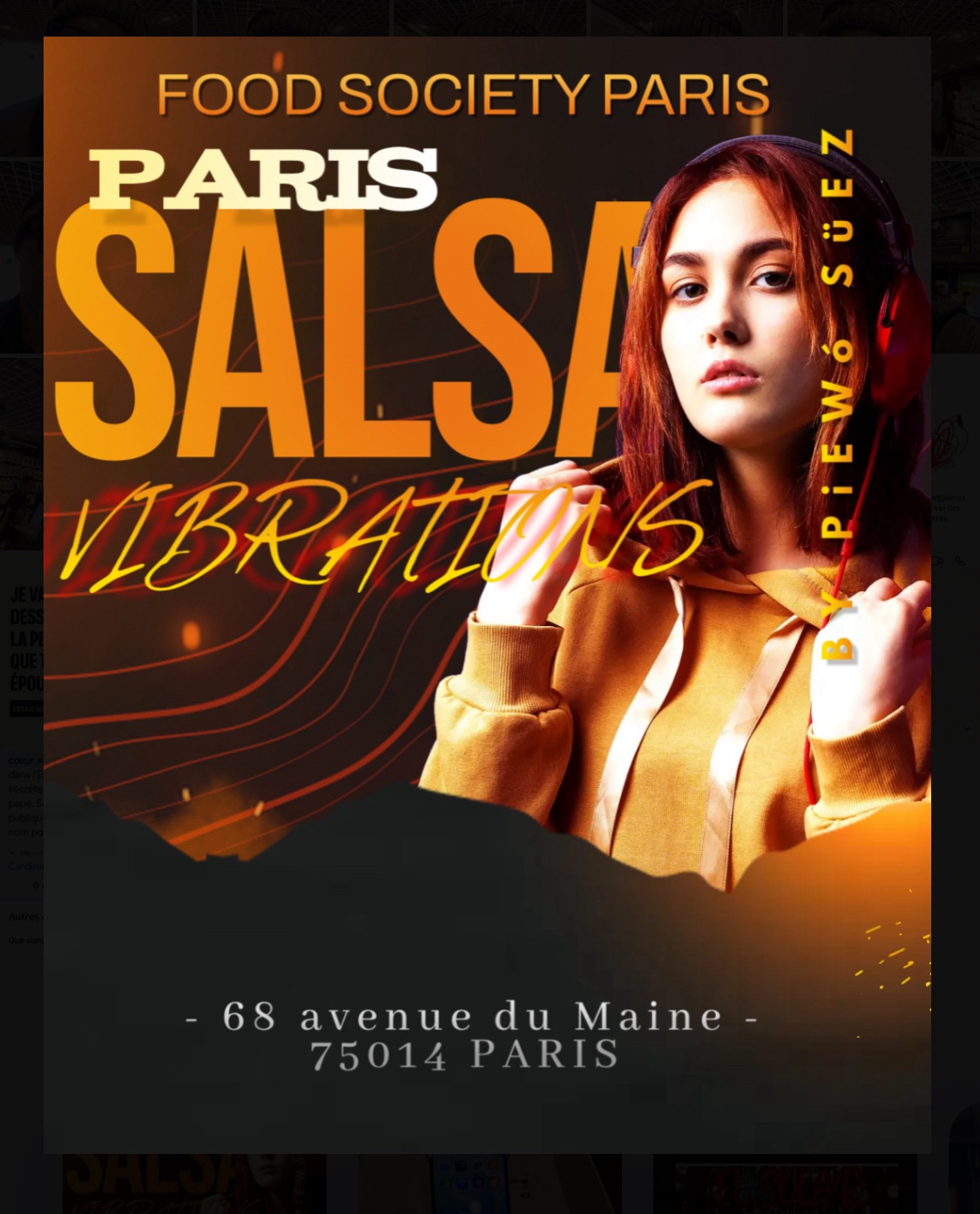 Samedi Food Society SALSA Paris Soirée & Cours