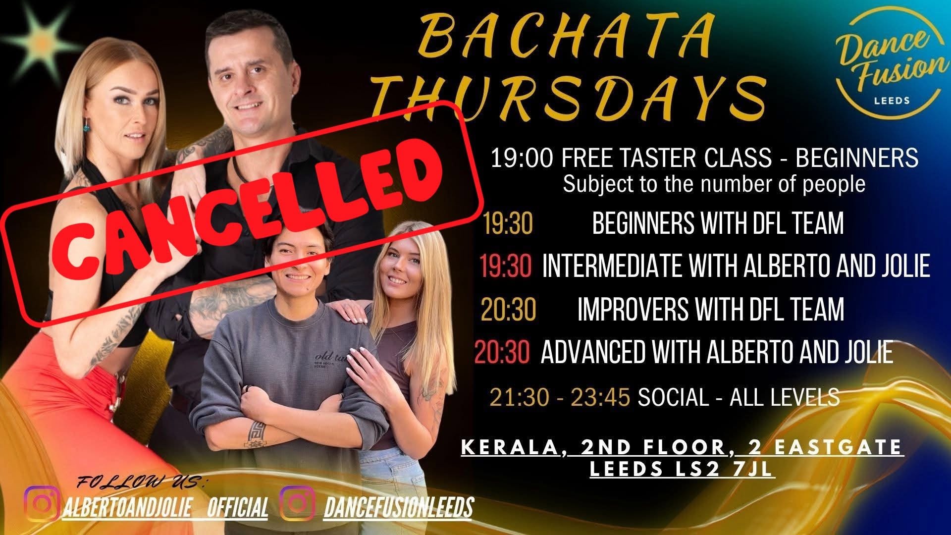 Bachata Thursdays in Leeds - NEW 4 LEVEL STRUCTURE!