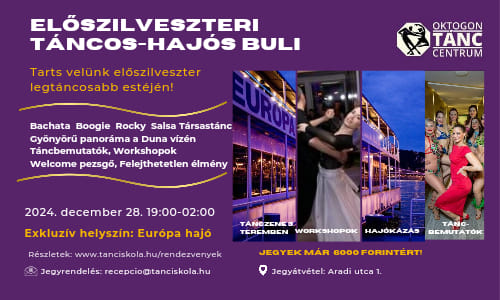 Előszilveszteri táncos-hajós buli