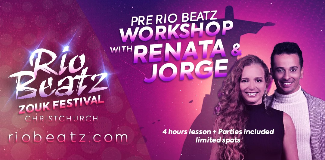 Zouk Workshop + Party with Renata & Jorge Pre Rio Beatz