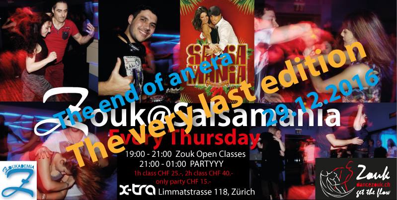 The End of an Era - Last Zouk@Salsamania - 29.12.16