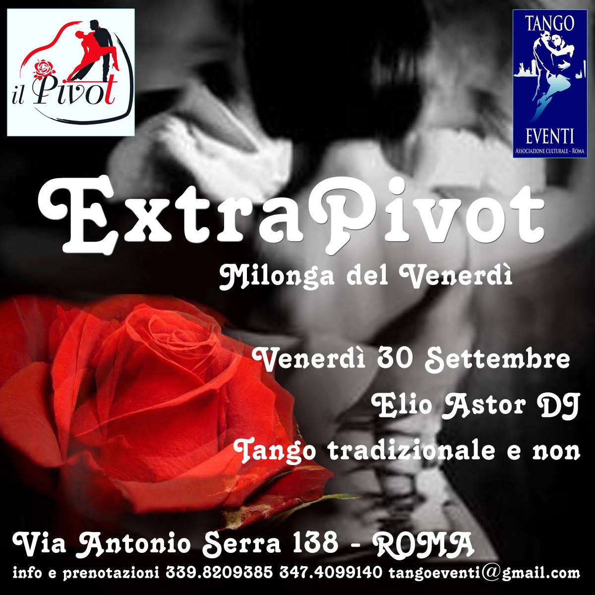 ExtraPivot Ven. 30 Settembre Dj Elio Astor