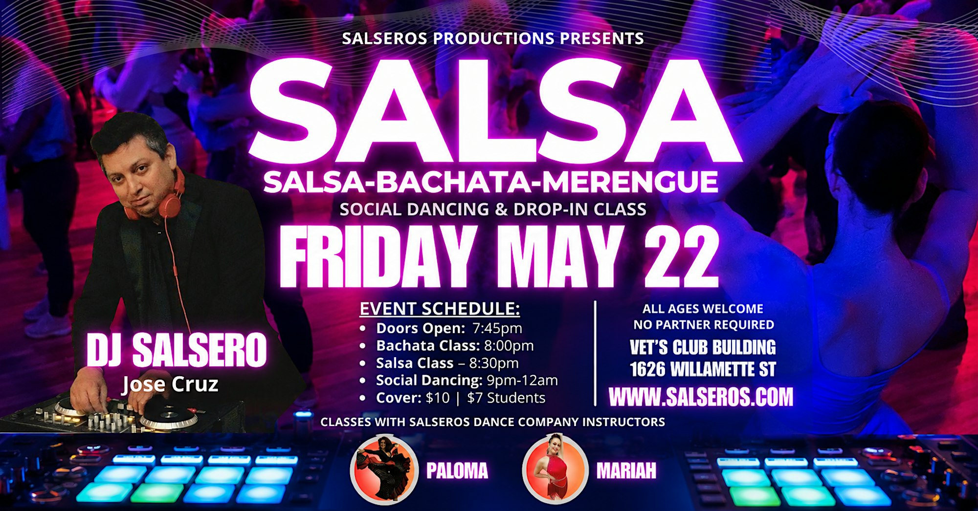 Salsa & Bachata Social Dance and Drop-in class