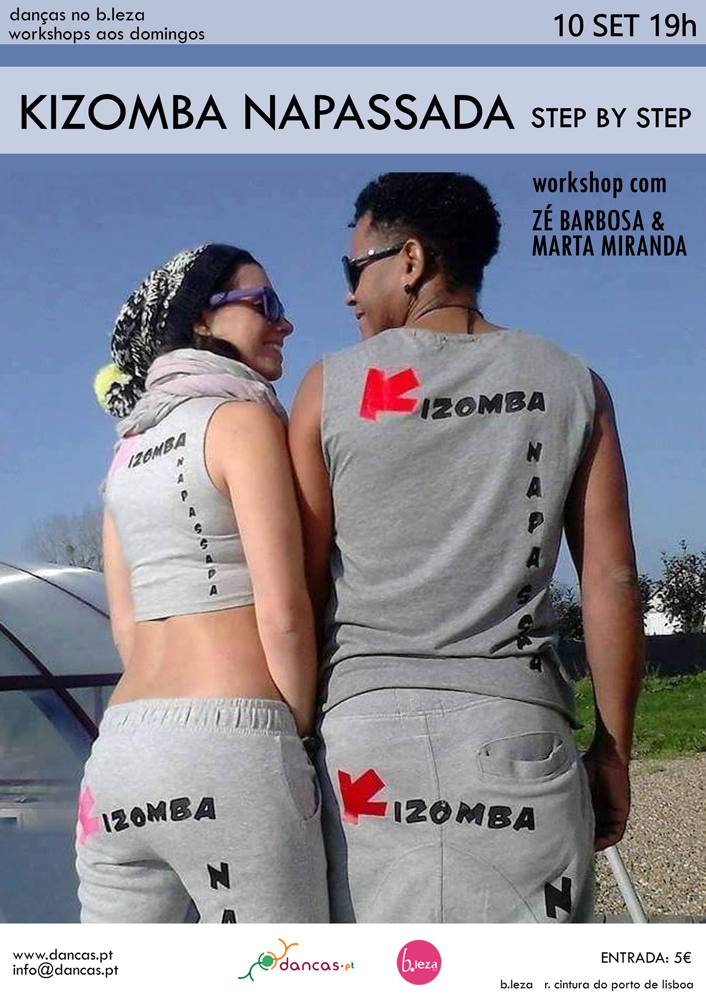 Danças no B.Leza*10set*KIZOMBA napassada: step by step**Zé&Marta
