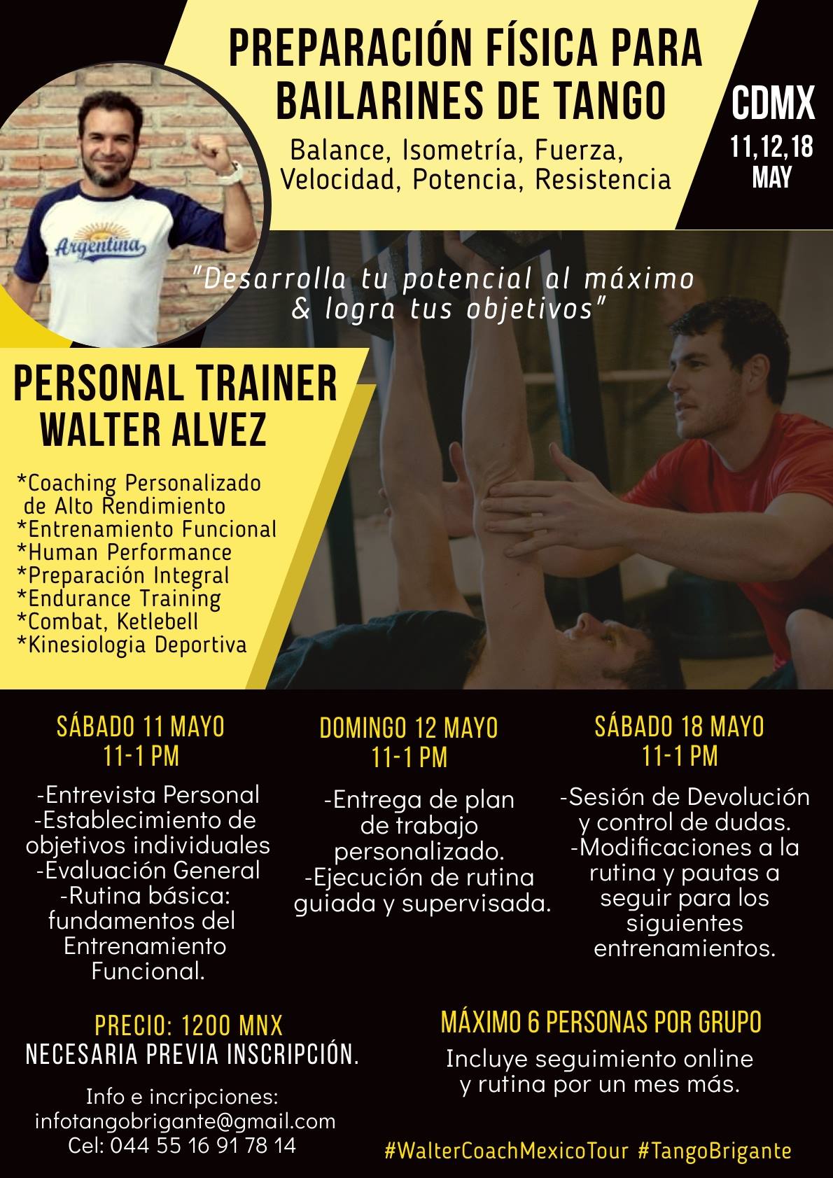 Preparación Física para Bailarines de Tango. Walter Alvez