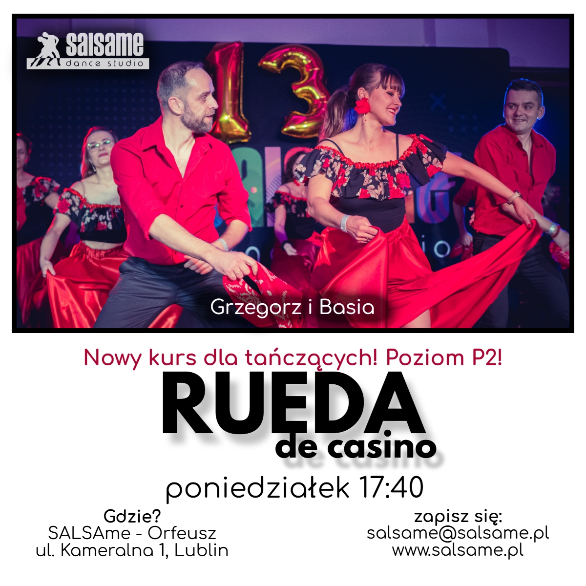 RUEDA de CASINO kurs na poziomie P2 SALSAme strat: marzec 2026
