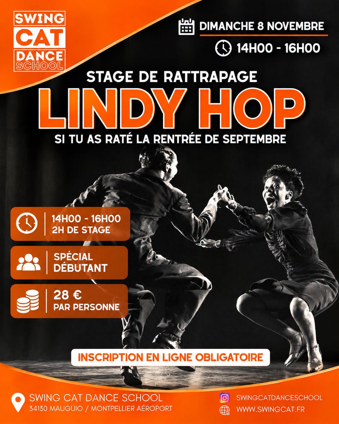 Stage Lindy hop debutant