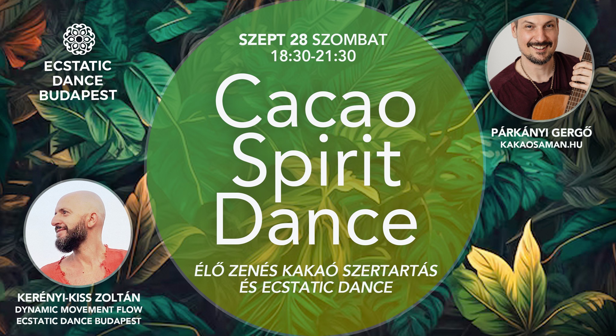 Cacao Spirit Dance szeptember Zolival és Gergővel